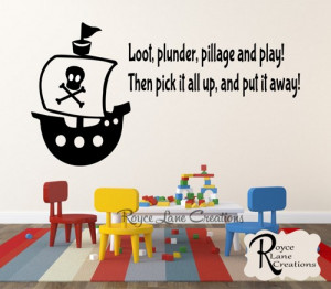 childrens_pirate_playroom_wall_decal_loot_plunder_pillage_and_play ...