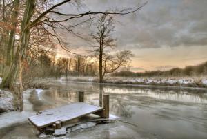 Cold Winter Morning Hdr Photo