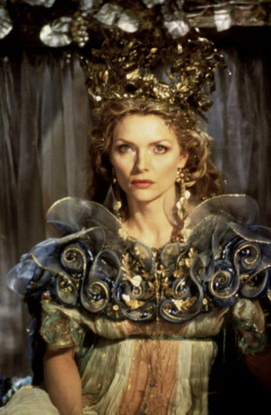 Michelle Pfeiffer as Titania in the film adaptation of Shakespeare’s ...