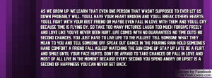 As we grow up, we learn that even one person that wasn't supposed to ...