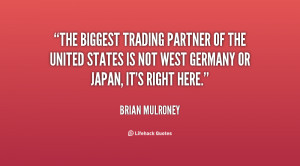The biggest trading partner of the United States is not West Germany ...