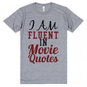Am Fluent In Movie Quotes-Unisex Athletic Grey T-Shirt