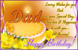 Loving Wishes For Dad!