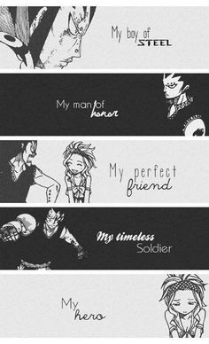 ... , my perfect friend, my timeless soldier, my hero. - Gajeel and Levy