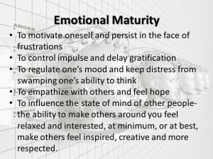 emotional maturity quotes
