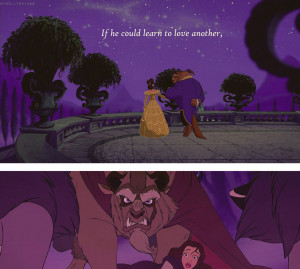 love quote gif love disney sad my work beauty and the beast Belle love ...
