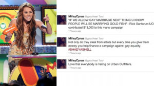 ... Cyrus Bashes Urban Outfitters For Knock-Offs And Anti-Gay Politics