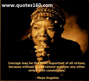 Maya Angelou Quotes - Women, Courage, Inspirational Quotes