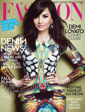 FASHION Magazine August 2013 Cover: Demi Lovato