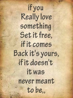 ... It’s Yours, If It Doesn’t It Was Never Meant To Be ~ Love Quote