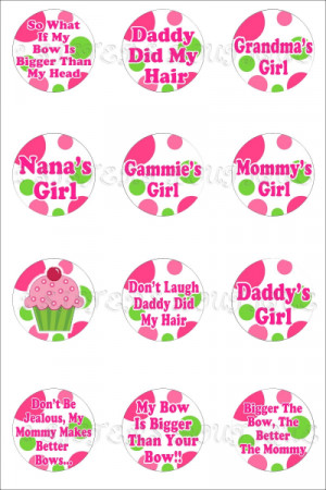 Polka Dot Sayings Bottle Cap Images