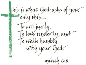 Bible verse of the day Micah 6:8