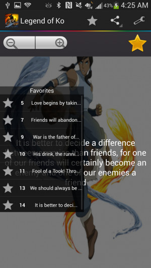 Legend of Korra Quotes 1.0 screenshot 1