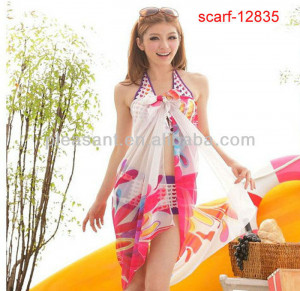silk pareos and sarongs beachwear