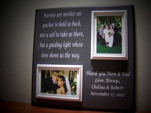 Parents Wedding Gift, Father of Mother of Thank You, Parents Are ...