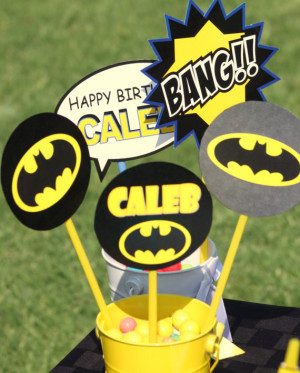 BATMAN POWER Circles- Quotes - Superheroes Party - Boys Birthday Party ...