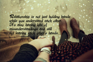 Relationship is not just holding hands