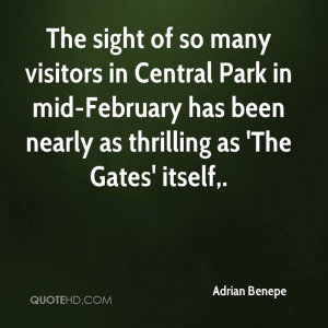 The sight of so many visitors in Central Park in mid-February has been ...