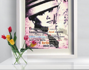 Print Audrey Hepburn Romance Classi c canvas Vintage movie fine ...