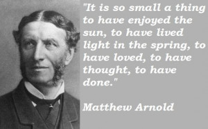 Matthew arnold famous quotes 1