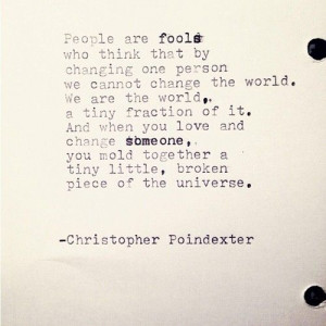 ... Universe and Her, and I poem #120 written by Christopher Poindexter