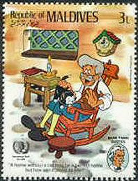 Maldives 1985. Realism/Naturalism. Literature. Mark Twain. Stamp #2 in ...