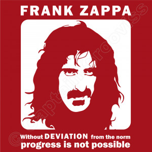 Frank Zappa Deviation Quote – Men’s T-shirt – design image