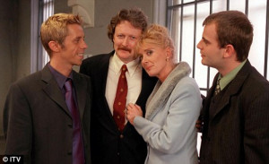 Fiery character: Lawson played Jim McDonald in Corrie alongside on ...