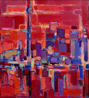 Toronto Cityscape - Olga Konoschuk - Expressionist Artist