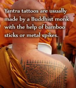 Jolie has two yantra tattoos, a tattoo depicting Cambodian script ...