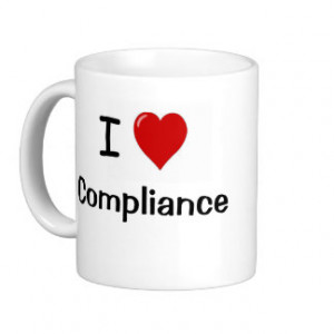 Love Compliance I Love Regulation Two Sided Basic White Mug