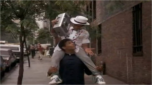 Bruce Leroy carries Richie on Shoulders and Raps