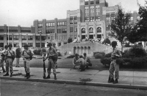 ... duty during the integration of Little Rock Central High School, 1957