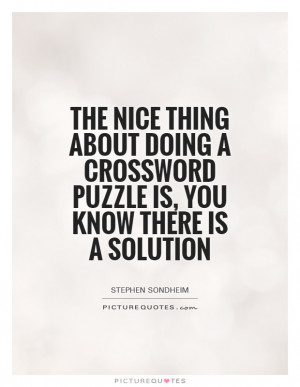 Crossword Puzzle Quotes