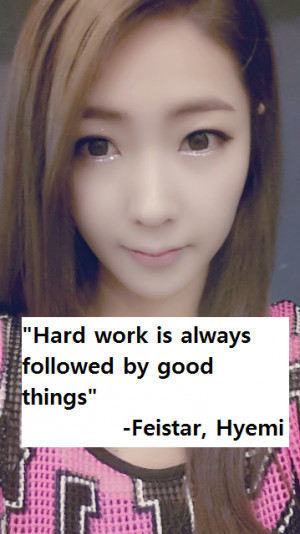Hard work is always followed by good things” -Feistar ...