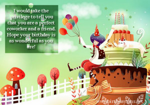 Birthday Sayings for Co Worker