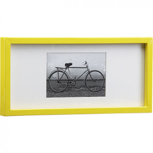 rectangular yellow hi-gloss 4x6 picture frame