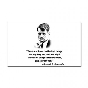 60S Gifts > Stickers Bobby Kennedy Quote Rectangle Sticker