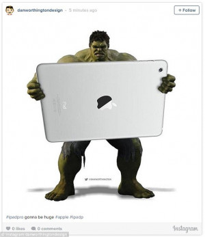 Apple fans mock the new huge iPaD and $100 pencil
