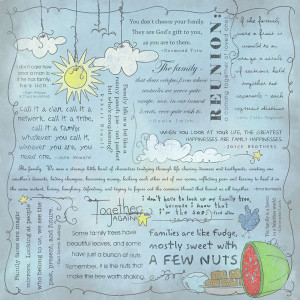 ... - Religious Collection - 12 x 12 Paper - Quotes - Family Reunion