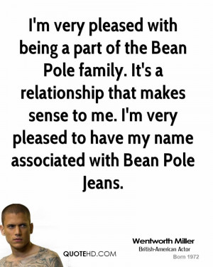 very pleased with being a part of the Bean Pole family. It's a ...