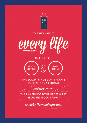 Doctor Who Every Life is a Pile of Good Things and Bad Things