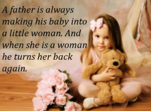 Father is always making his baby into a little woman and when she is ...