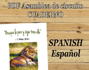 SPANISH 'Seek Peace and Pursue It' DIGITAL Circuit Assembly Notebook ...