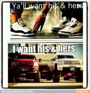 want this kinda his and hers Pleaseee!