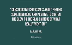 Constructive Criticism Quotes