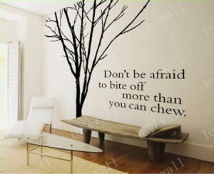 winter Bare tree without leaves trees branch English quote home Art ...