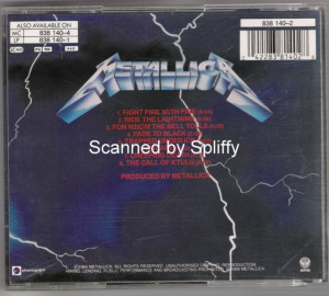 Metallica Ride The Lightning Picture