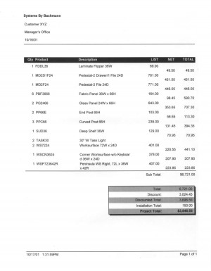 Sample Layouts &Sample Quote