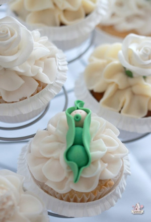 Sweet Pea Baby Shower Cupcake Toppers